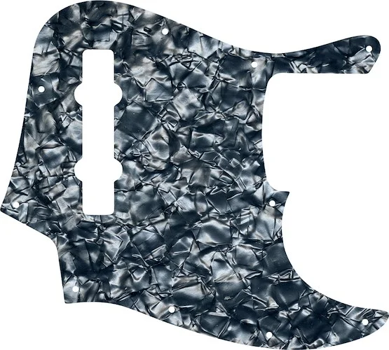 WD Custom Pickguard For Fender Made In Mexico 5 String Jazz Bass #28SG Silver Grey Pearl