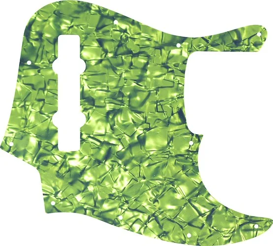 WD Custom Pickguard For Fender Made In Mexico 5 String Jazz Bass #28DGR Dark Green Pearl