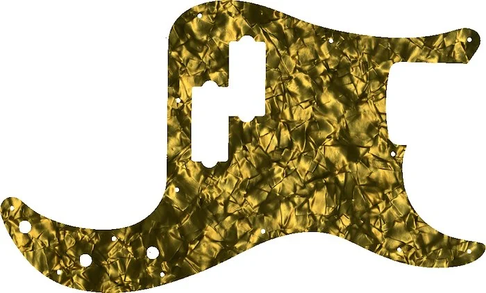 WD Custom Pickguard For Fender Made In Mexico Standard Precision Bass #28GD Gold Pearl/Black/White/Black