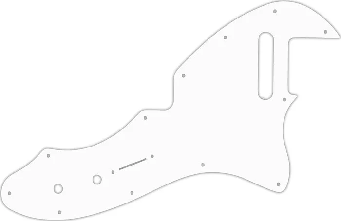 WD Custom Pickguard For Fender Made In Mexico '69 Telecaster Thinline Reissue #02T White Thin