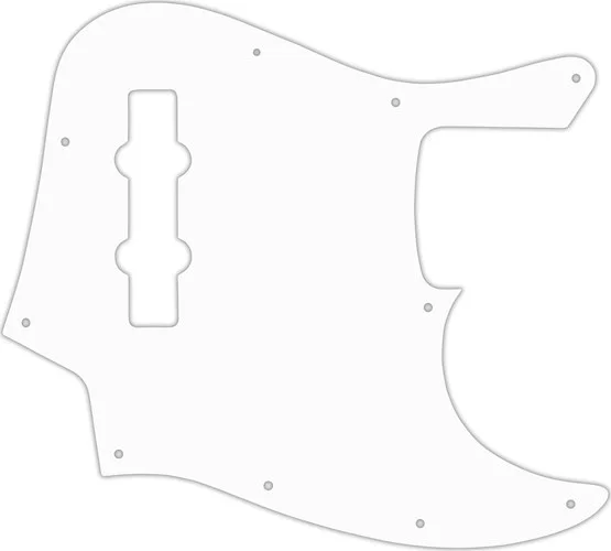 WD Custom Pickguard For Fender Made In Mexico Jazz Bass #04R White/Red/White
