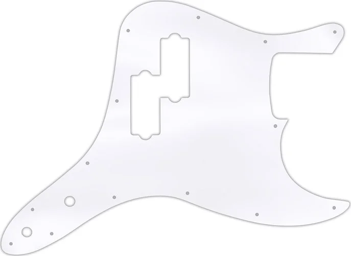 WD Custom Pickguard For Fender 2002-2010 Mark Hoppus Signature Bass #45 Clear Acrylic