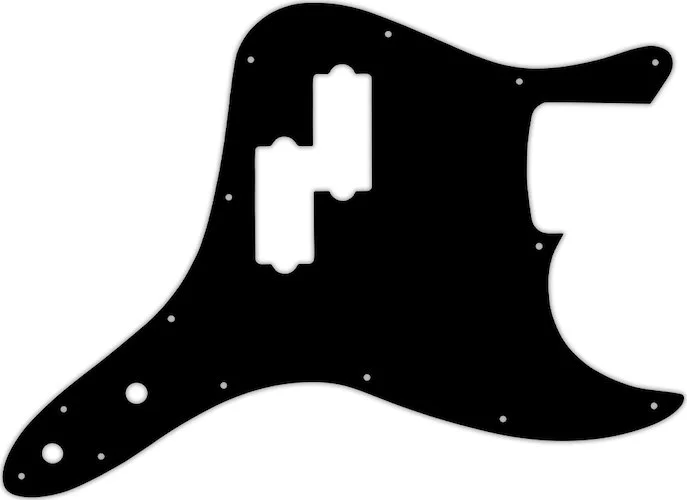 WD Custom Pickguard For Fender 2002-2010 Mark Hoppus Signature Bass #03P Black/Parchment/Black