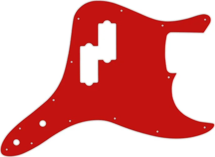 WD Custom Pickguard For Fender 2002-2010 Mark Hoppus Signature Bass #07 Red/White/Red