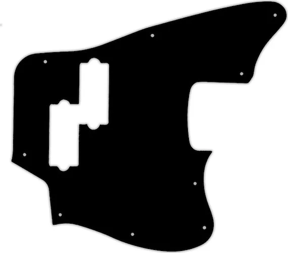 WD Custom Pickguard For Fender Modern Player Jaguar Bass #01 Black