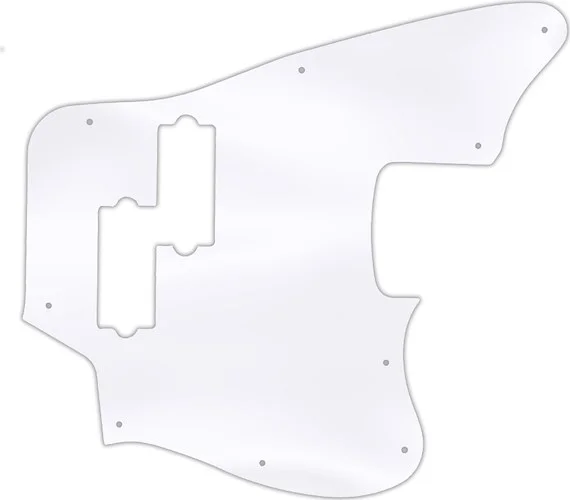 WD Custom Pickguard For Fender Modern Player Jaguar Bass #45T Clear Acrylic Thin