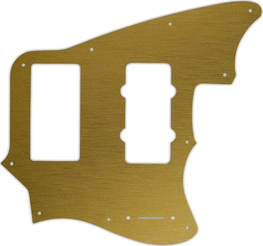 WD Custom Pickguard For Fender Modern Player Marauder #14 Simulated Brushed Gold/Black PVC