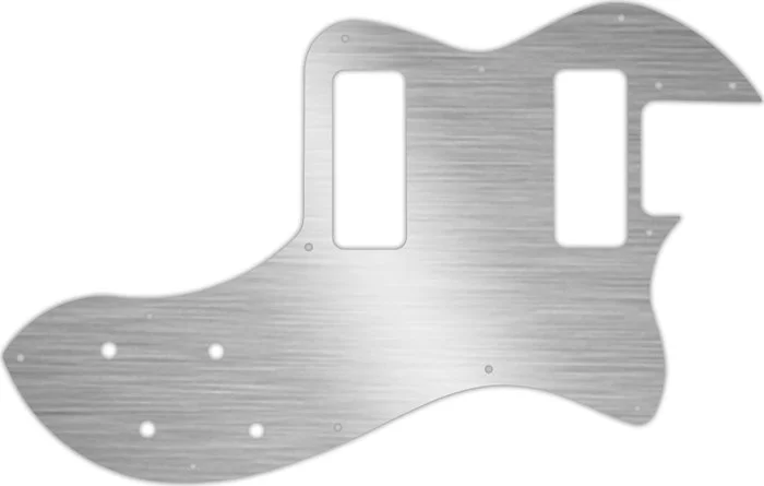 WD Custom Pickguard For Fender Modern Player Telecaster Thinline Deluxe #13 Simulated Brushed Silver