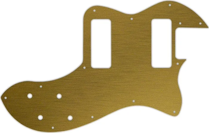 WD Custom Pickguard For Fender Modern Player Telecaster Thinline Deluxe #14 Simulated Brushed Gold/B