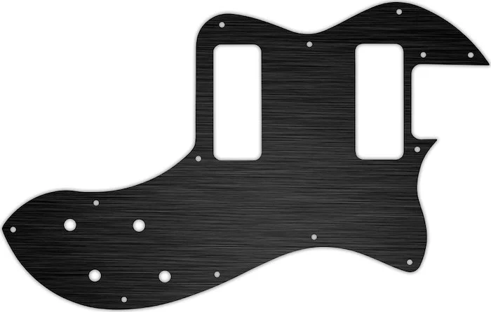 WD Custom Pickguard For Fender Modern Player Telecaster Thinline Deluxe #27T Simulated Black Anodize