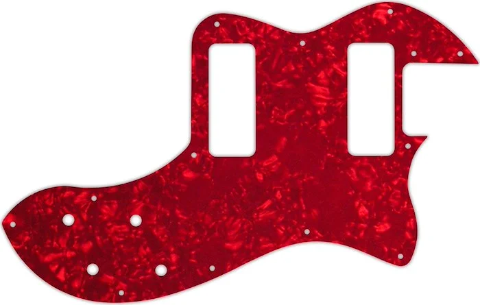 WD Custom Pickguard For Fender Modern Player Telecaster Thinline Deluxe #28R Red Pearl/White/Black/W