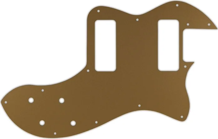 WD Custom Pickguard For Fender Modern Player Telecaster Thinline Deluxe #59 Gold/Clear/Gold