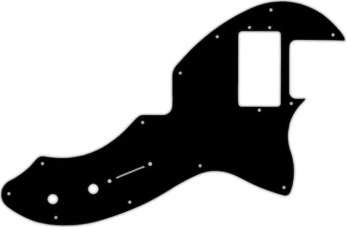 WD Custom Pickguard For Fender Modern Player Short Scale Telecaster #01T Black Thin