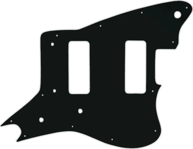 WD Custom Pickguard For Fender Modern Player Jaguar - Custom Designed #01A Black Acrylic