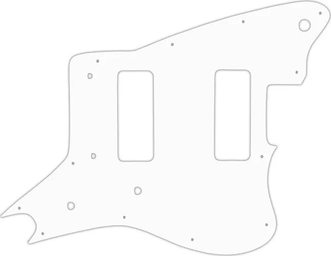 WD Custom Pickguard For Fender Modern Player Jaguar - Custom Designed #02 White