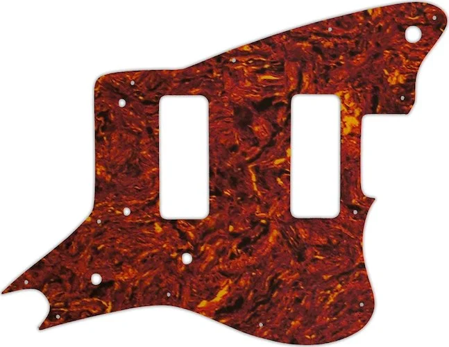 WD Custom Pickguard For Fender Modern Player Jaguar - Custom Designed #05P Tortoise Shell/Parchment