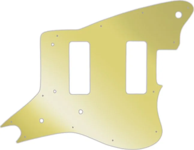 WD Custom Pickguard For Fender Modern Player Jaguar - Custom Designed #10GD Gold Mirror