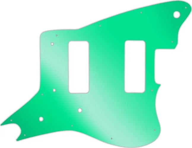 WD Custom Pickguard For Fender Modern Player Jaguar - Custom Designed #10GR Green Mirror