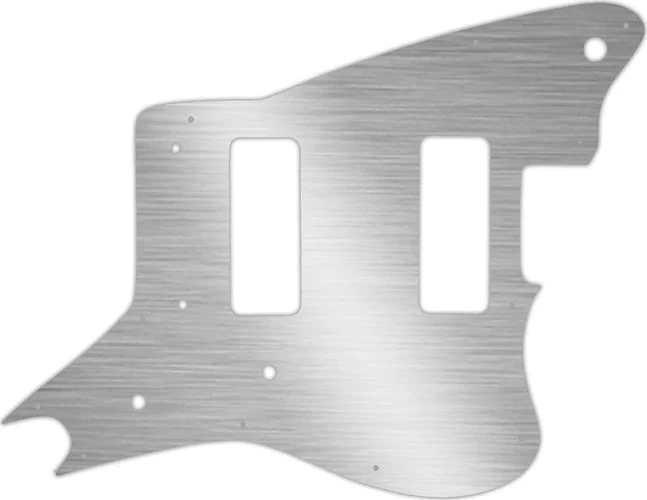 WD Custom Pickguard For Fender Modern Player Jaguar - Custom Designed #13 Simulated Brushed Silver/B