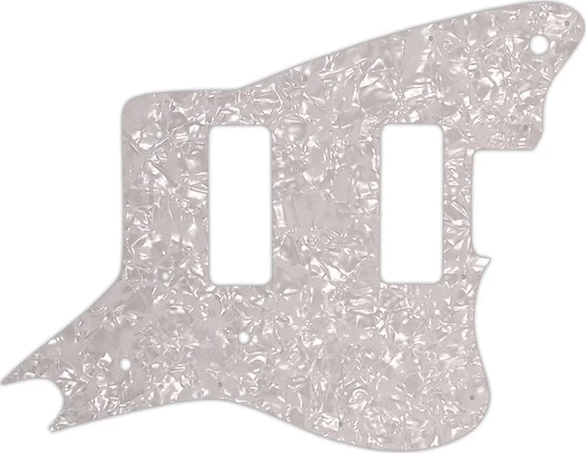 WD Custom Pickguard For Fender Modern Player Jaguar - Custom Designed #28 White Pearl/White/Black/Wh