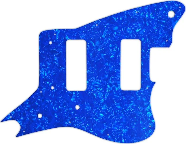 WD Custom Pickguard For Fender Modern Player Jaguar - Custom Designed #28BU Blue Pearl/White/Black/W