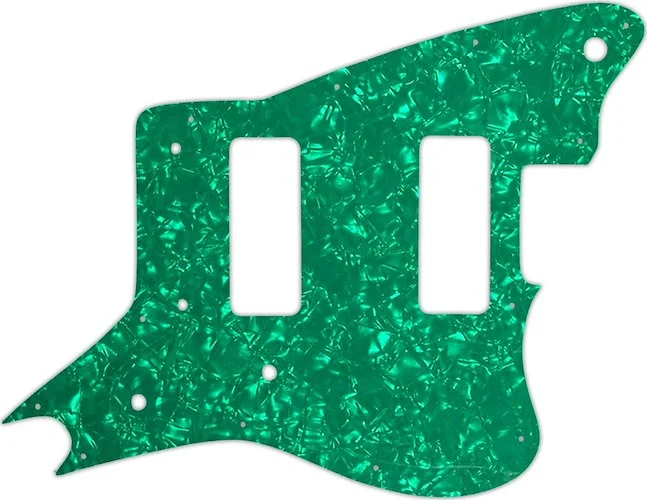 WD Custom Pickguard For Fender Modern Player Jaguar - Custom Designed #28GR Green Pearl/White/Black/