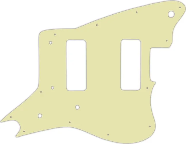 WD Custom Pickguard For Fender Modern Player Jaguar - Custom Designed #34S Mint Green Solid
