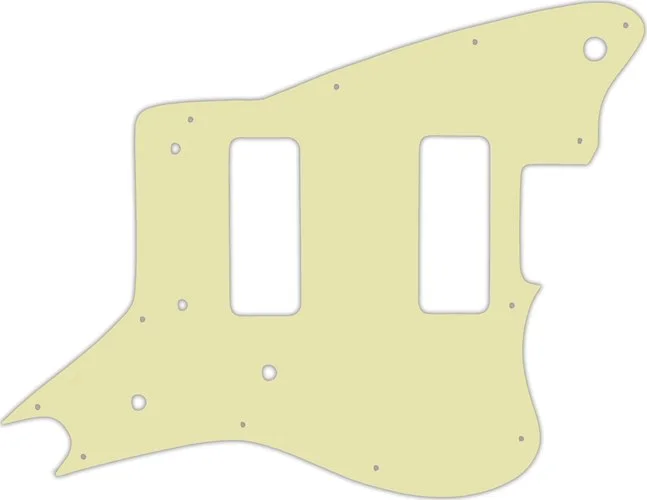 WD Custom Pickguard For Fender Modern Player Jaguar - Custom Designed #34T Mint Green Thin