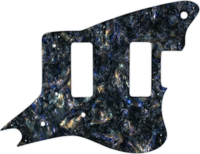 WD Custom Pickguard For Fender Modern Player Jaguar - Custom Designed #35 Black Abalone