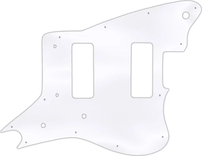 WD Custom Pickguard For Fender Modern Player Jaguar - Custom Designed #45 Clear Acrylic
