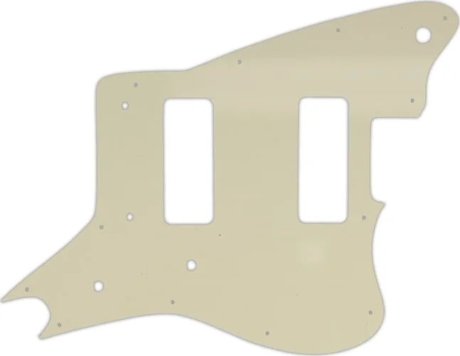 WD Custom Pickguard For Fender Modern Player Jaguar - Custom Designed #55 Parchment 3 Ply