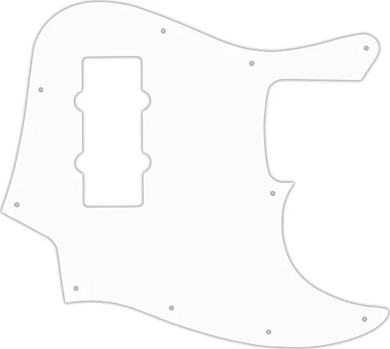 WD Custom Pickguard For Fender 2012-2013 Made In China Modern Player Jazz Bass #02 White