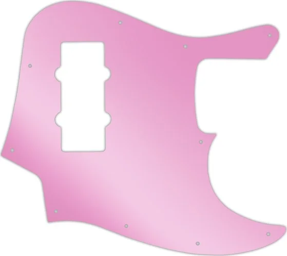 WD Custom Pickguard For Fender 2012-2013 Made In China Modern Player Jazz Bass #10P Pink Mirror