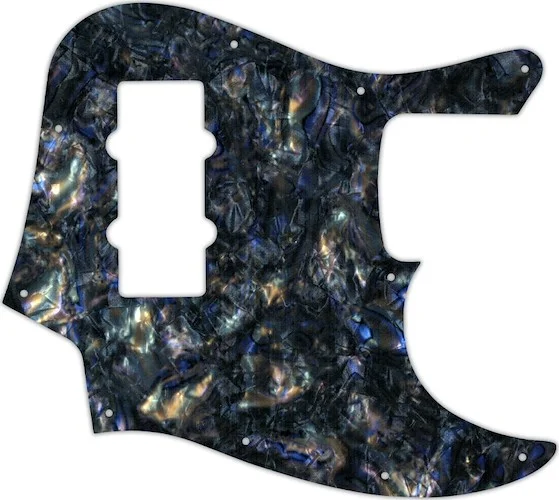 WD Custom Pickguard For Fender 2012-2013 Made In China Modern Player Jazz Bass #35 Black Abalone