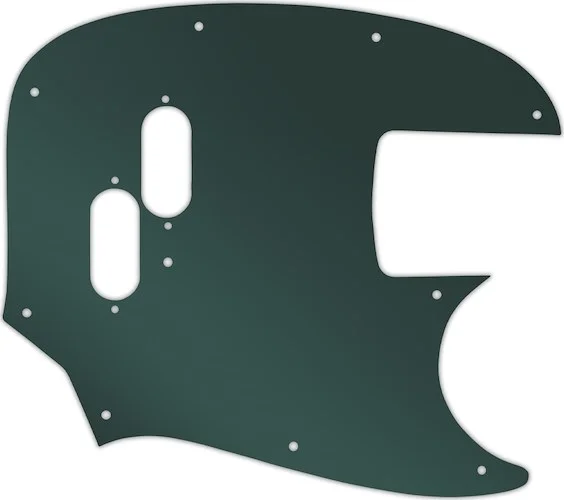 WD Custom Pickguard For Fender Mustang Bass Reissue #10S Smoke Mirror