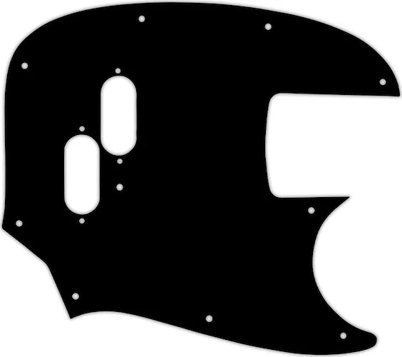 WD Custom Pickguard For Fender Mustang Bass Reissue #38 Black/Cream/Black