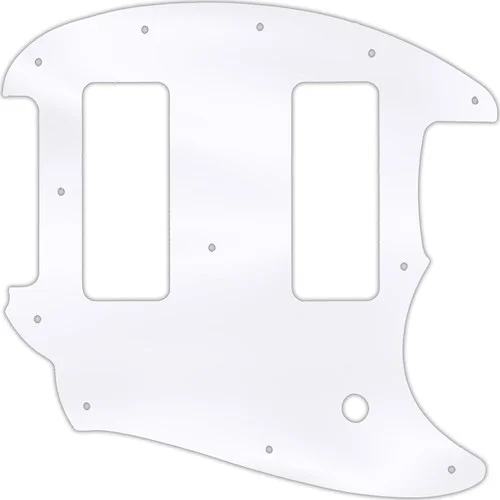WD Custom Pickguard For Fender OffSet Series Mustang #45 Clear Acrylic