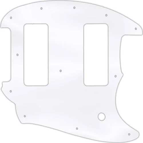 WD Custom Pickguard For Fender OffSet Series Mustang #45T Clear Acrylic Thin