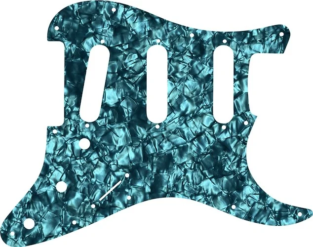WD Custom Pickguard For Fender Old Style 11 Hole or American Vintage '62 Reissue Stratocaster #28AQ Aqua Pearl/Black/White/Black