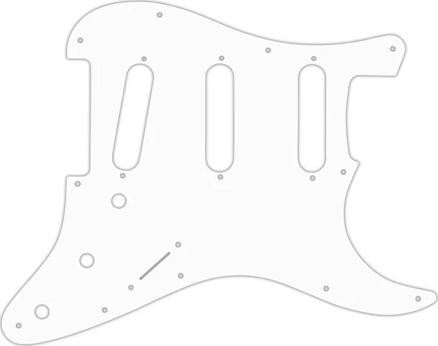 WD Custom Pickguard For Fender Old Style 11 Hole or American Vintage '62 Reissue Stratocaster #04R White/Red/White