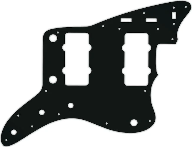 WD Custom Pickguard For Fender Original USA Or USA Reissue Jazzmaster #01A Black Acrylic