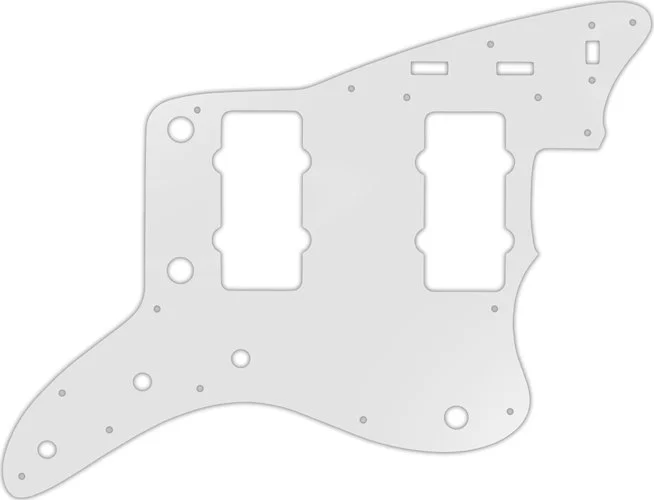 WD Custom Pickguard For Fender Original USA Or USA Reissue Jazzmaster #22 Translucent Milk White