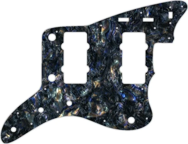 WD Custom Pickguard For Fender Original USA Or USA Reissue Jazzmaster #35 Black Abalone