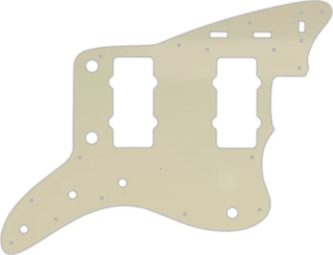 WD Custom Pickguard For Fender Original USA Or USA Reissue Jazzmaster #55T Parchment Thin