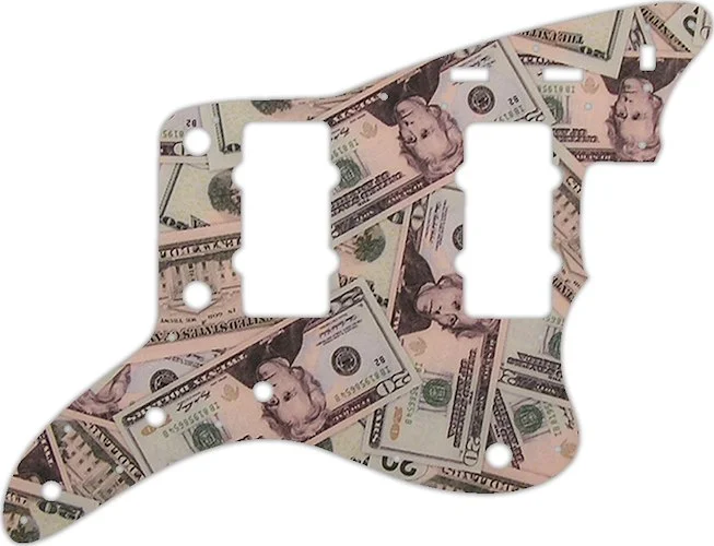 WD Custom Pickguard For Fender Original USA Or USA Reissue Jazzmaster #G16 Money Graphic