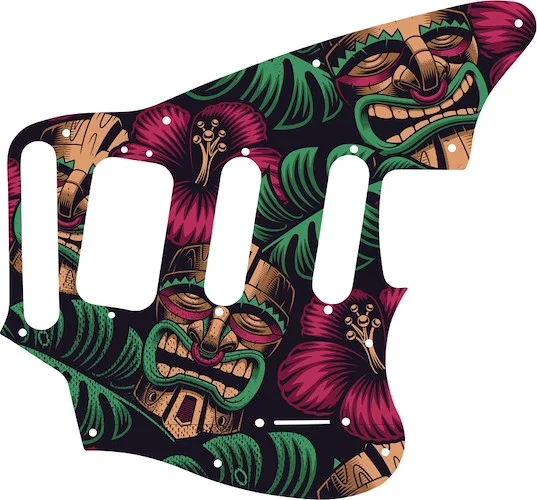 WD Custom Pickguard For Fender Pawn Shop Jaguarillo #GAL01 Aloha Tiki Graphic