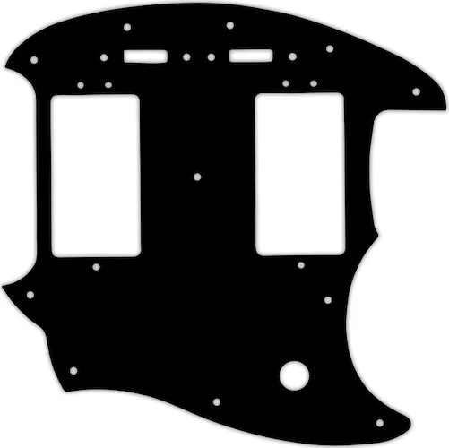 WD Custom Pickguard For Fender Pawn Shop Mustang Special #01 Black