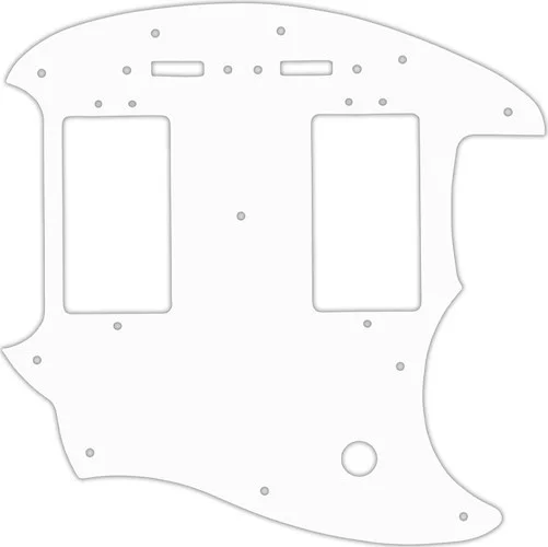 WD Custom Pickguard For Fender Pawn Shop Mustang Special #04 White/Black/White