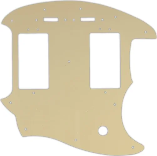 WD Custom Pickguard For Fender Pawn Shop Mustang Special #06T Cream Thin
