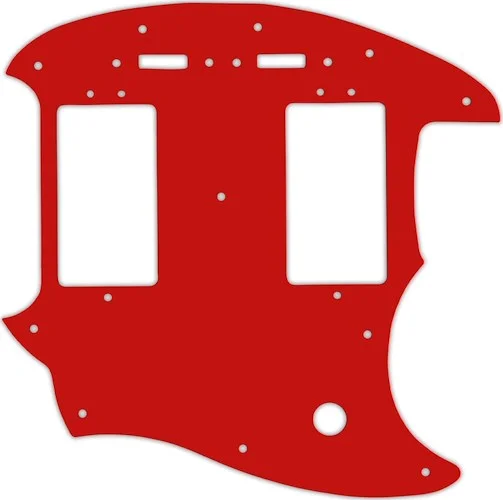 WD Custom Pickguard For Fender Pawn Shop Mustang Special #07S Red Solid